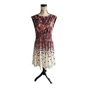 Jessica Simpson Floral Sleeveless Tulle Dress size 10